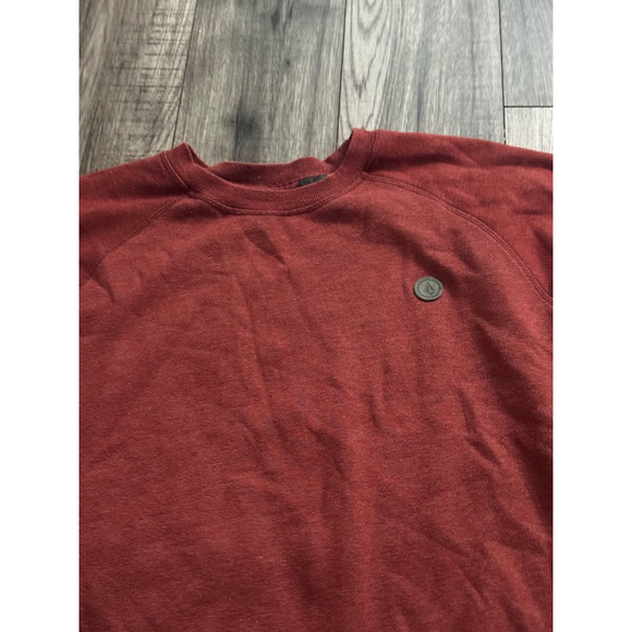 Volcom Classic Fit XL Essential Crewneck Brick Red - Picture 5 of 6